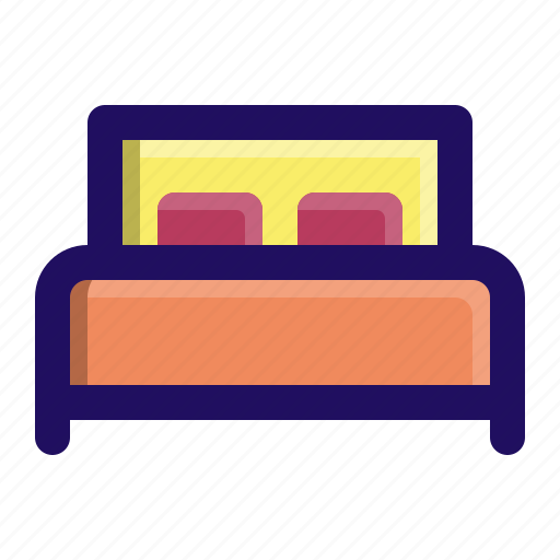 Bed, bedroom, pillow, rest, sleep icon - Download on Iconfinder