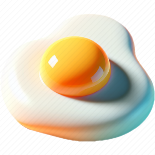 Egg, fried egg, sunny side up, fried, food, cooking, kitchen icon - Download on Iconfinder