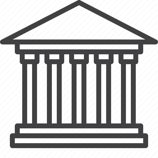 Bank, column, courthouse, government icon - Download on Iconfinder