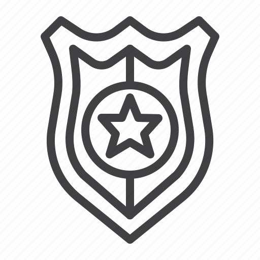 Badge, emblem, police, star icon - Download on Iconfinder
