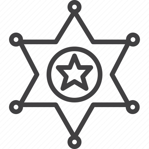 Badge, officer, sheriff, star icon - Download on Iconfinder