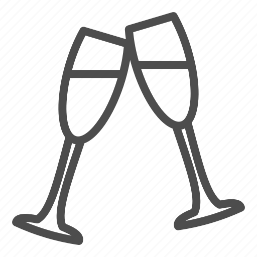 Glass, wineglass, cheers, champagne, alcohol, drink icon - Download on Iconfinder