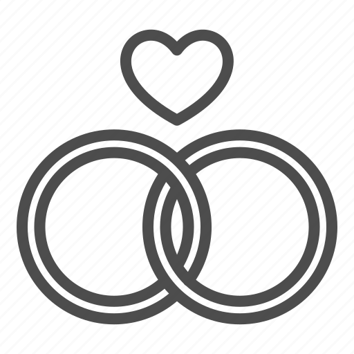 Married, love, ring, wedding, heart, shape icon - Download on Iconfinder