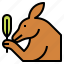 kangaroo, animal, leaf, mammal, macropus 