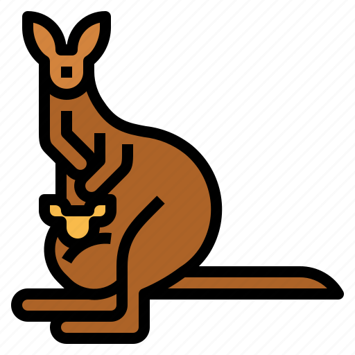 Kangaroo, animal, mammal, macropus, joey icon - Download on Iconfinder
