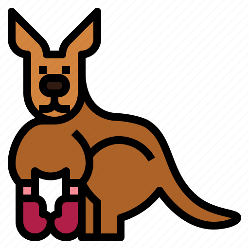 Kangaroo, boxing, animal, mammal, macropus icon - Download on Iconfinder