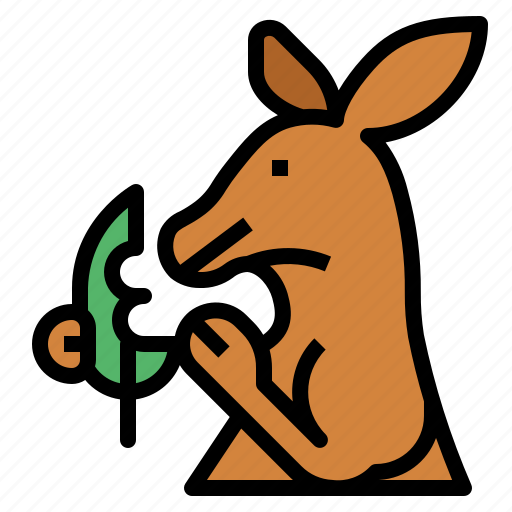 Kangaroo, eat, animal, mammal, macropus icon - Download on Iconfinder