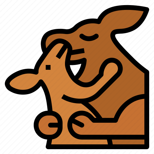 Kangaroo, hug, love, couple, animal icon - Download on Iconfinder