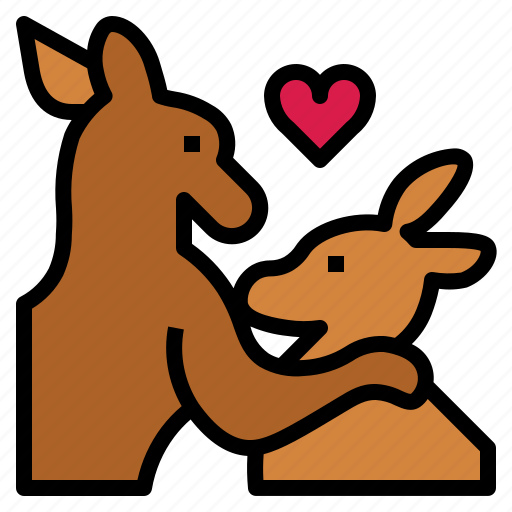 Kangaroo, love, couple, animal, mammal icon - Download on Iconfinder