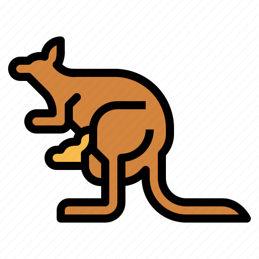 Kangarookangaroo, animal, mammal, macropus, joey icon - Download on Iconfinder