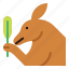 kangaroo, animal, leaf, mammal, macropus 
