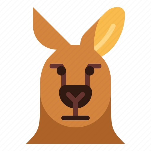 Kangaroo, animal, mammal, head, macropus icon - Download on Iconfinder