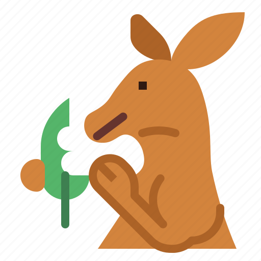 Kangaroo, eat, animal, mammal, macropus icon - Download on Iconfinder