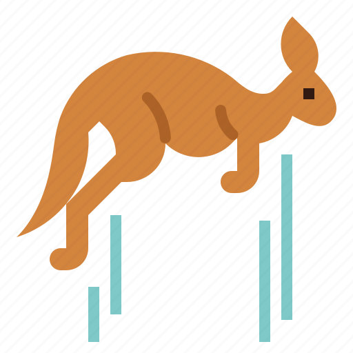 Kangaroo, jumping, mammal, macropus, animal icon - Download on Iconfinder