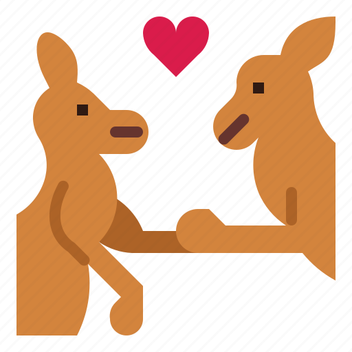 Kangaroo, love, animal, mammal, couple icon - Download on Iconfinder