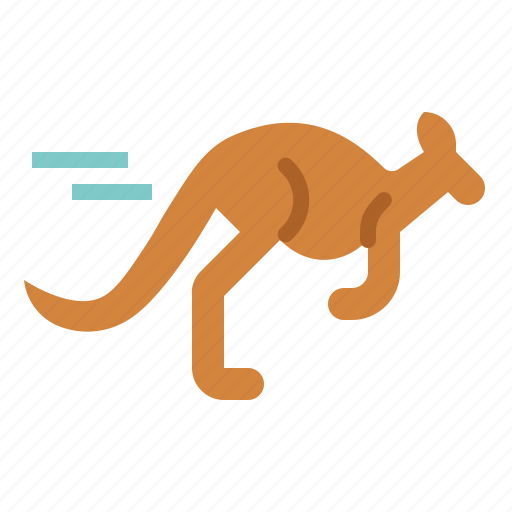 Kangaroo, running, animal, mammal, macropus icon - Download on Iconfinder