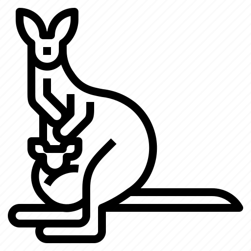 Kangaroo, animal, mammal, macropus, joey icon - Download on Iconfinder