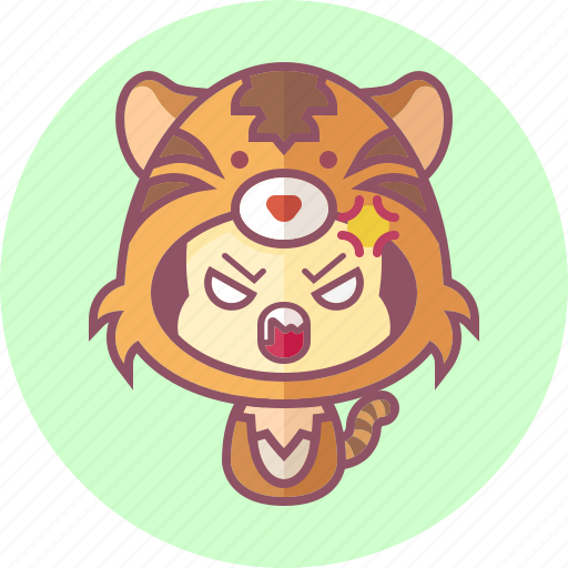 Animal, avatar, costume, cute, kawai, tiger icon - Download on Iconfinder