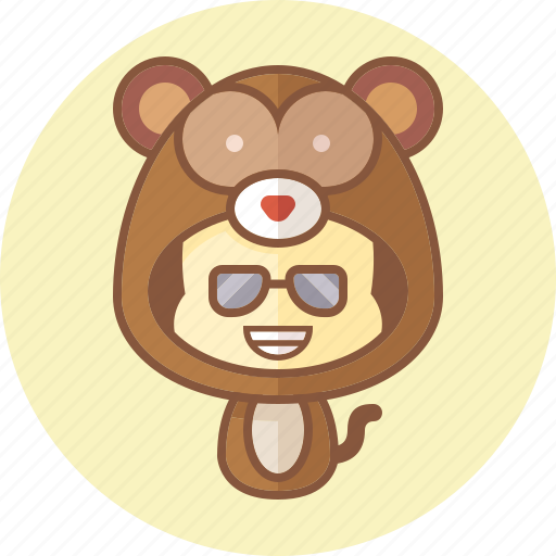 Animal, avatar, costume, cute, kawai, monkey icon - Download on Iconfinder