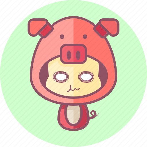 Animal, avatar, costume, cute, kawai, pig icon - Download on Iconfinder
