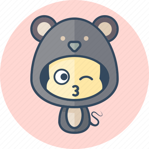 Animal, avatar, costume, kawai, rat, profile, mask icon - Download on Iconfinder