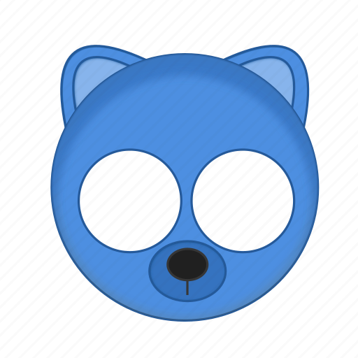 Animal, bear, blue, kawaii, mask, pet icon - Download on Iconfinder