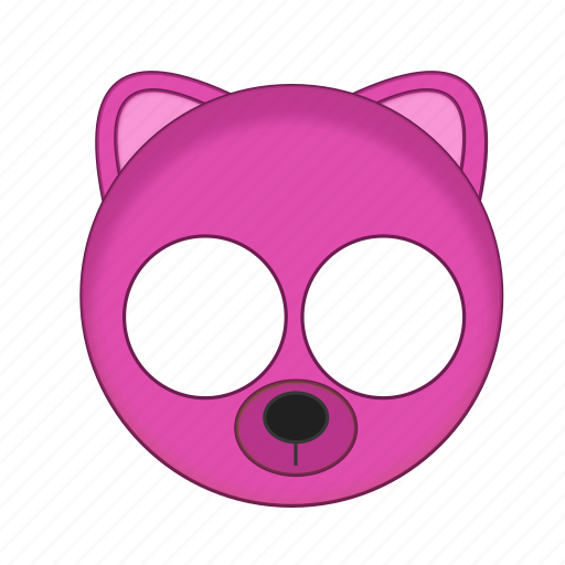 Animal, bear, kawaii, mask, pet, pink icon - Download on Iconfinder