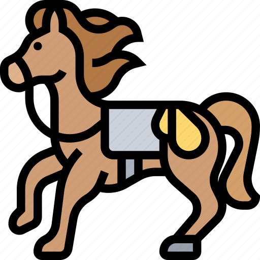Horse, equine, animal, pasture, field icon - Download on Iconfinder