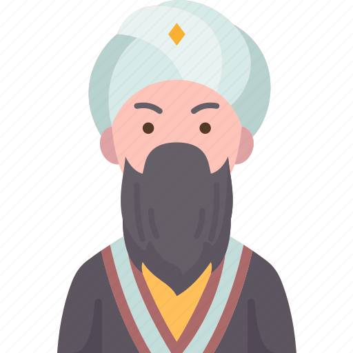 Kazakh, ethnic, man, elder, traditional icon - Download on Iconfinder