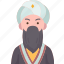 kazakh, ethnic, man, elder, traditional 
