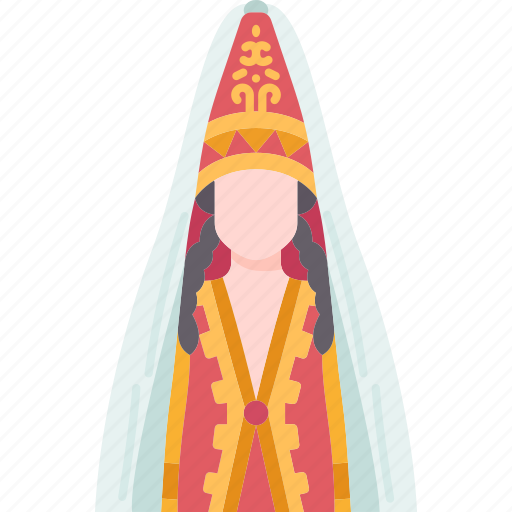 National, costume, traditional, ethnic, kazakh icon - Download on Iconfinder