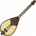 dombra, musical, instrument, traditional, folk