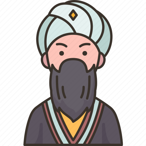 Kazakh, ethnic, man, elder, traditional icon - Download on Iconfinder