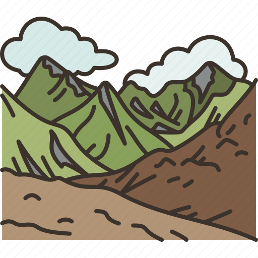 Mountain, valley, landscape, nature, scenery icon - Download on Iconfinder