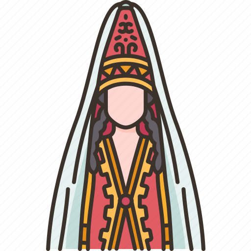 National, costume, traditional, ethnic, kazakh icon - Download on Iconfinder