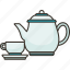 tea, drink, teapot, cup, caf 