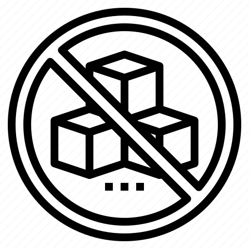 Banned, forbidden, no, prohibited, sugar, sweet icon - Download on Iconfinder