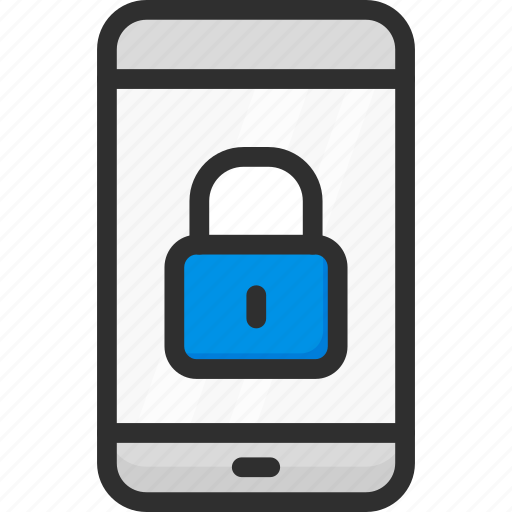 Lock, mobile, padlock, phone, security icon - Download on Iconfinder