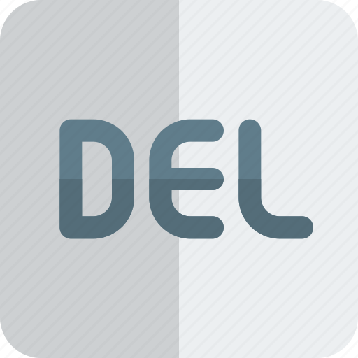 Del icon - Download on Iconfinder on Iconfinder
