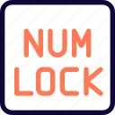 number, lock