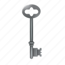 key, lock, old, silver