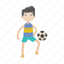 boy, football, play, soccer