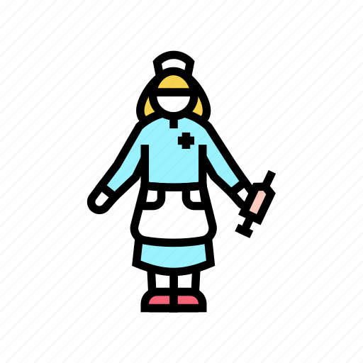 Girl, wearing, doctor, costume, kid, disease icon - Download on Iconfinder
