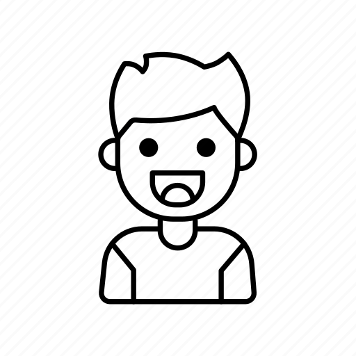Kid, boy, line, icon, outline, person, male icon - Download on Iconfinder