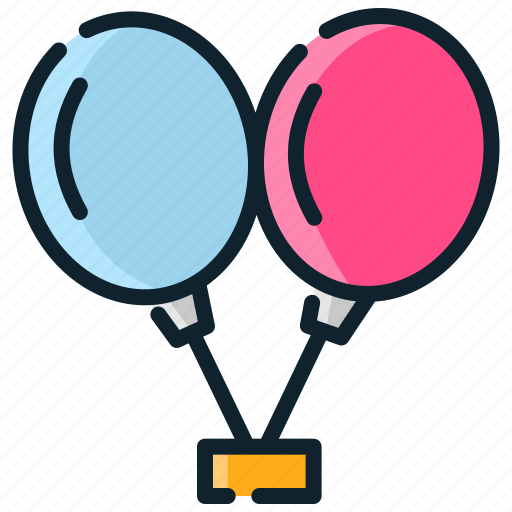 Baloon, birthday, celebration, decoration, party icon - Download on Iconfinder