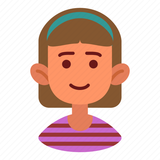 Kids, avatar, cartoon, character, cute, girl, female icon - Download on Iconfinder