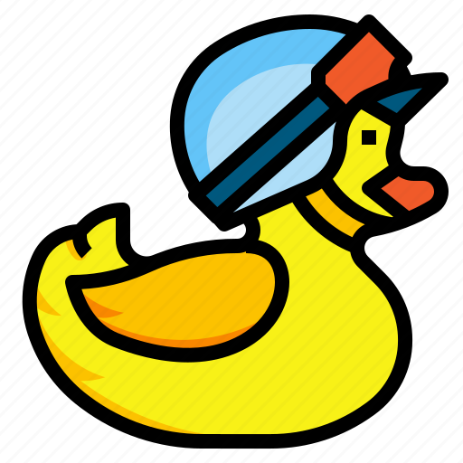 Duck, duckling, rubber, toy, yellow icon - Download on Iconfinder