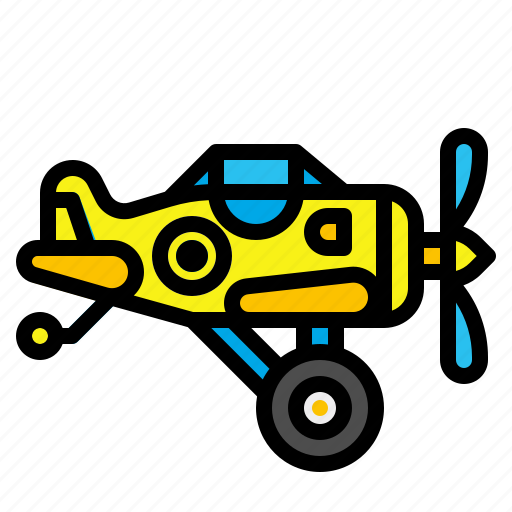 Aircraft, airplane, fly, plane, toy icon - Download on Iconfinder