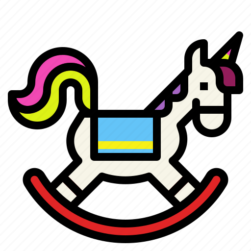 Childhood, horse, play, rocking, toy, unicon icon - Download on Iconfinder
