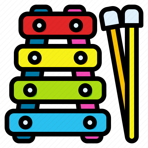 Melody, music, play, toy, xylophone icon - Download on Iconfinder
